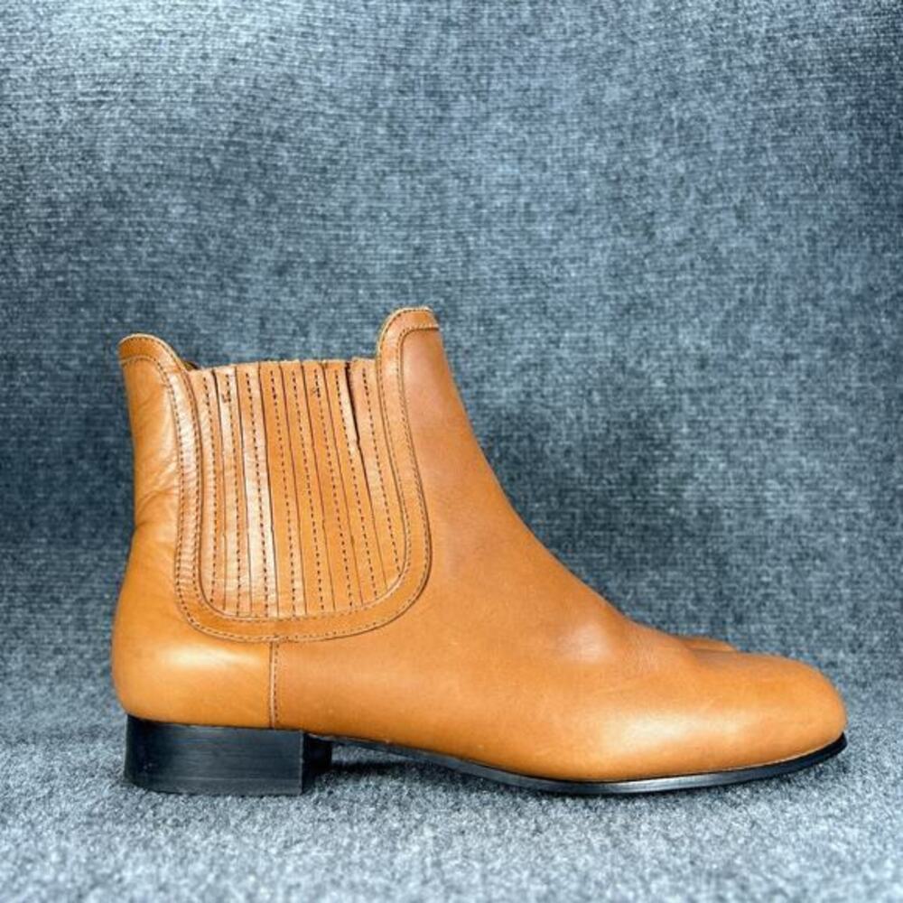 & Other Stories Womens Chelsea Ankle Boots Booties Size 7 EU 37 Brown Leather